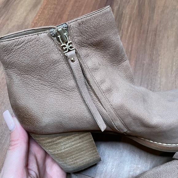 Sam Edelman Leather Macon Brown Ankle Booties - Picture 11 of 14